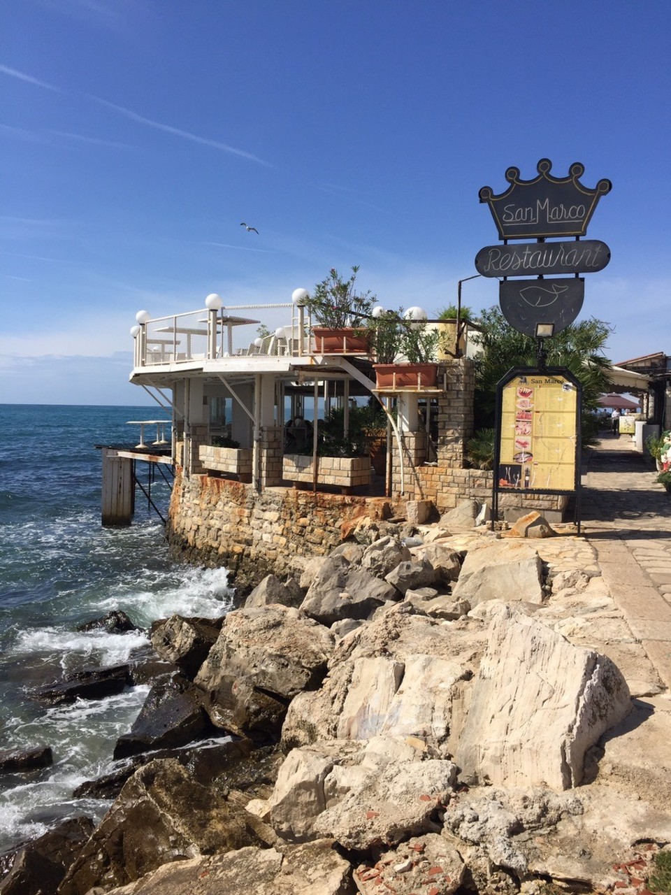  - Kroatien, Umag, Ulica Giuseppea Garibaldia - Strandrestaurant