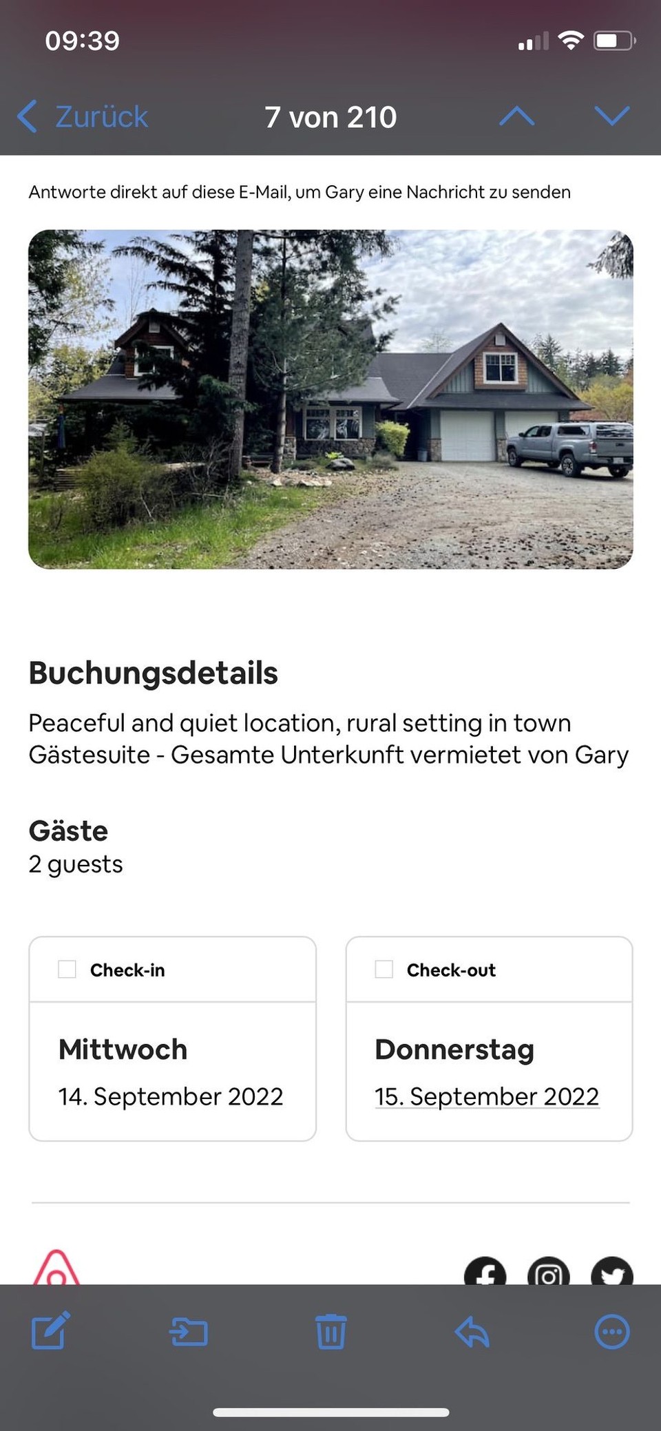 Kanada - Campbell River - Spontanübernachtung - aufgrund der Verkürzung der Kajaktour - bei Gary über AirBNB. Was ein tolles Zuhause und tolle Räumlichkeiten. Leider nur für eine Nacht ;-). 