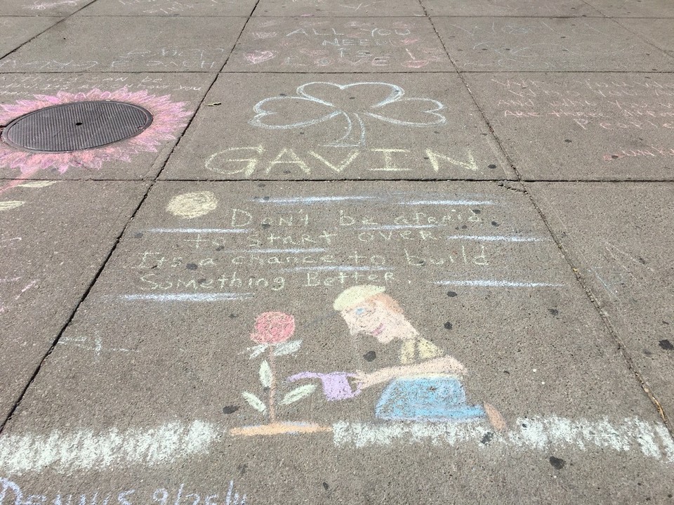  - Vereinigte Staaten, Boston - 'hab keine Angst Neu anzufangen - es ist eine Veränderung um etwas besseres zu erstellen'