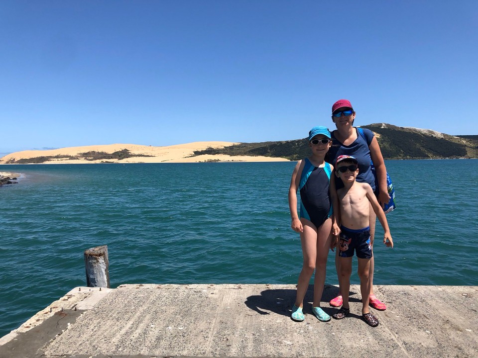 Neuseeland - Opononi - Die Sanddünen von Hokianga Harbour, gegenüber von Opononi.