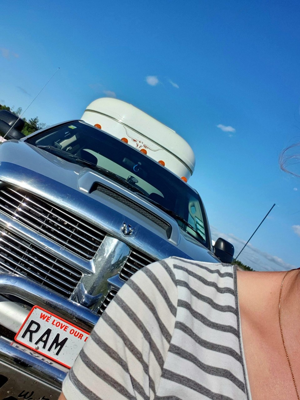 Neuseeland - Taupo - Fast auf Augenhöhe mit dem Pickup. 😄