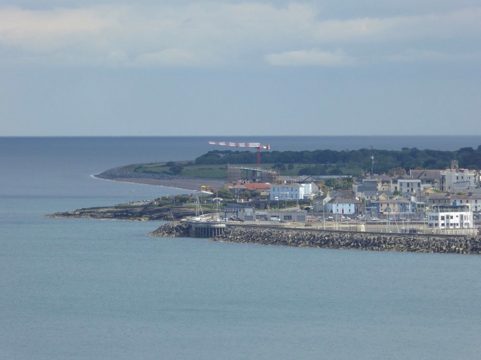 Ireland - Bray - Looking back on Greystones and the marina. 