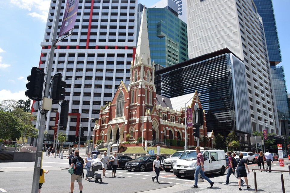 Australien - Brisbane - Die Kirche schaut ein bisschen wie ein Lebkuchenhaus aus…