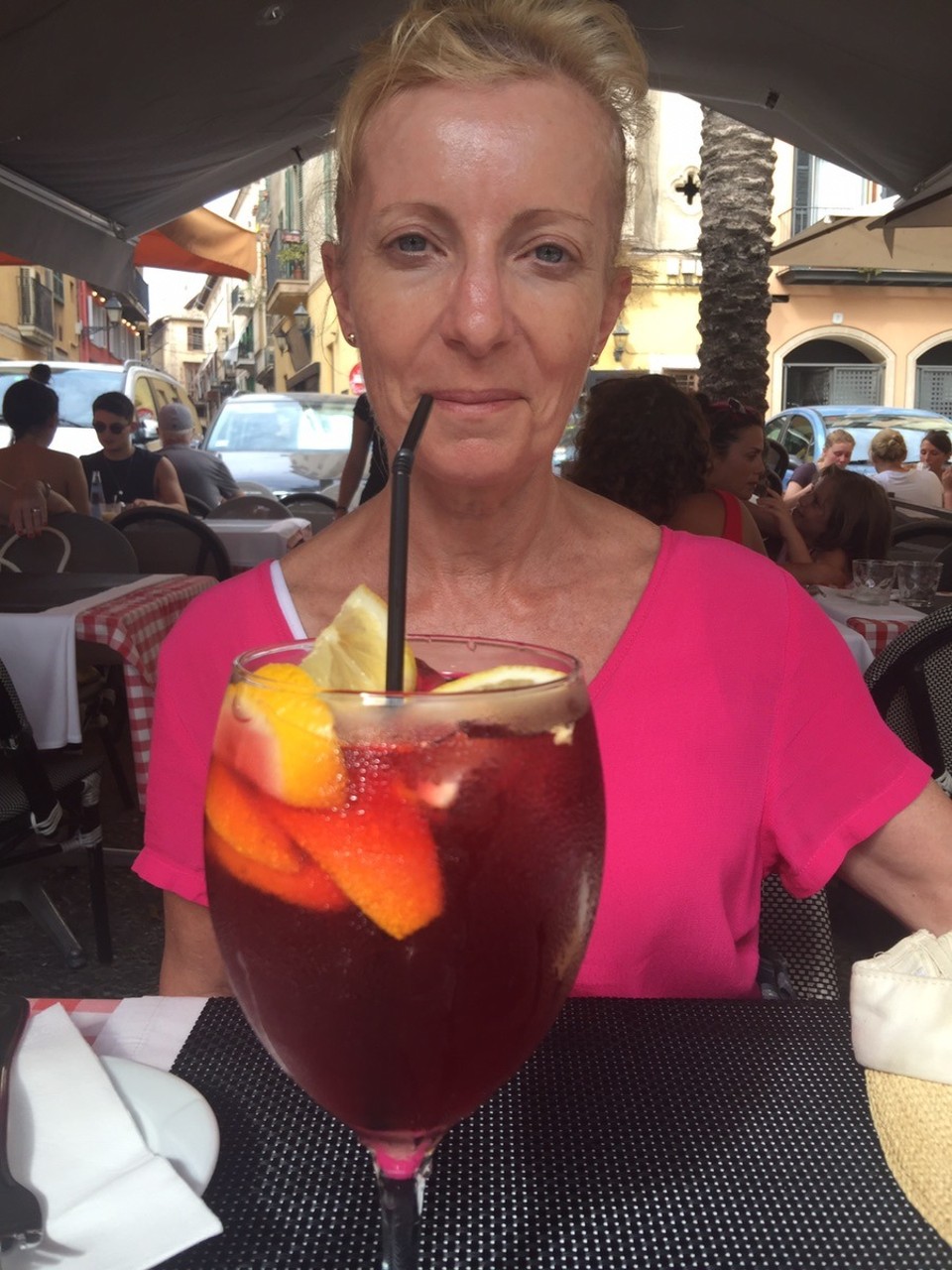  - Spain, Palma de Mallorca - Sangria and tapas at Michelangelo Trattoria.