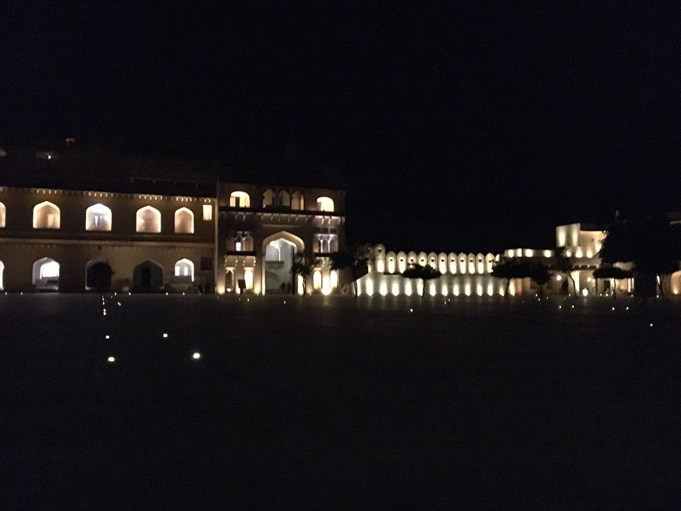 Indien - Jaipur - Fort Amber, wunderschön in der Nacht. 
