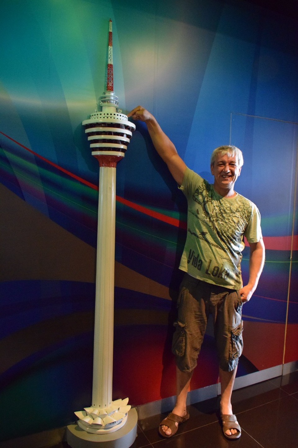 Malaysia - Kuala Lumpur - Da oben waren wir ! In 300m Höhe