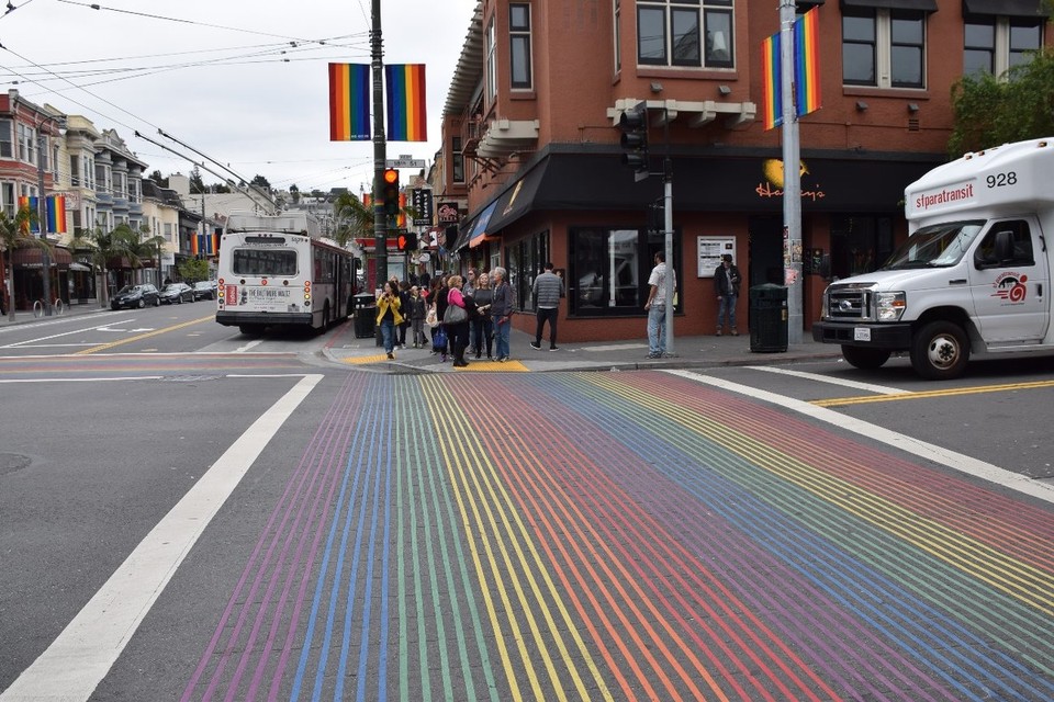 USA - San Francisco - Kein alltäglicher Zebrastreifen...