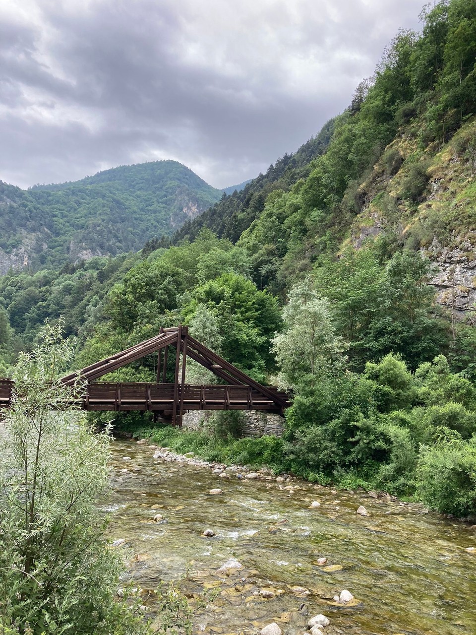 Italien - Stroppo - Brücke über die Maira