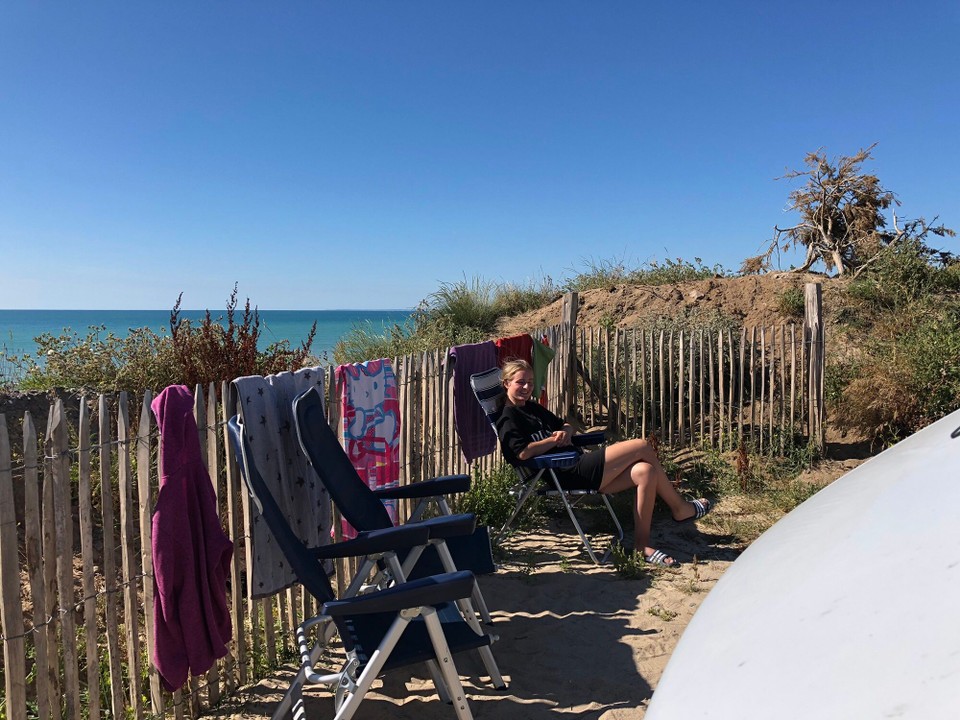 Frankreich - Gouville-sur-Mer - Strandtag Ende