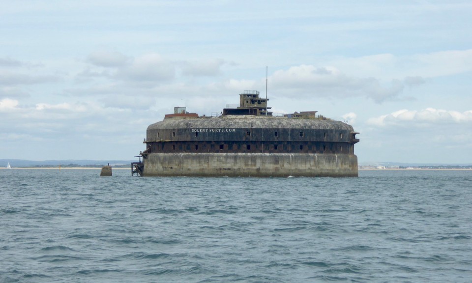 United Kingdom - Southsea - Horse Sand Fort is one of four built as part of the Palmerston Forts construction because of the perceived threat of a French invasion. Built in 1880 it is 200 feet across. Two of the four, Spitbank Fort and No Man’s Fort have been converted to hotels.