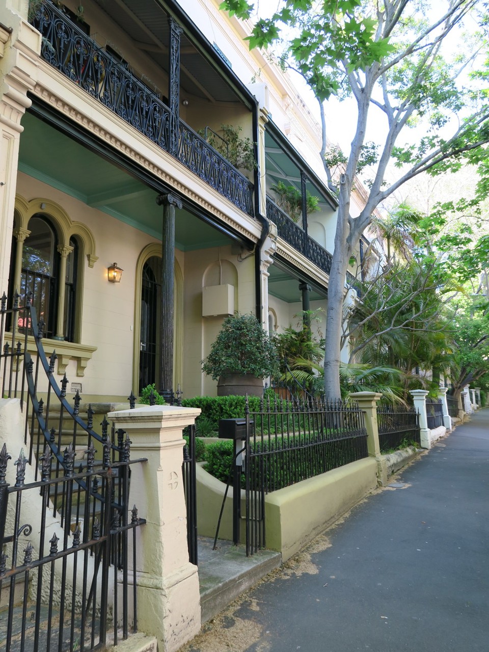 Australia - Sydney - Maisons victoriennes, quartier de Potts point