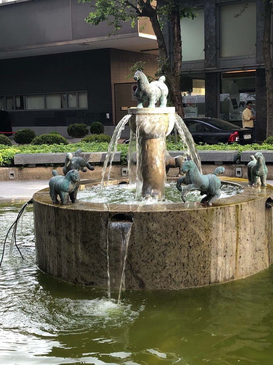 Slowenien - Bled - Brunnen Ljubljana 