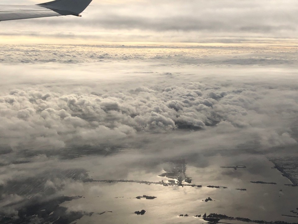 Germany - Hallbergmoos - Clouds and water 