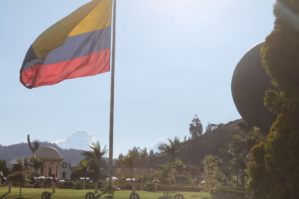 Colombia - Tocancipá - Die kolumbianische Flagge