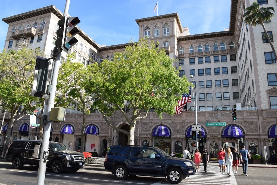 USA - Santa Monica - The Beverly Wilshire Hotel - hier wurde Pretty Woman gedreht und Obama hat auch schon übernachtet