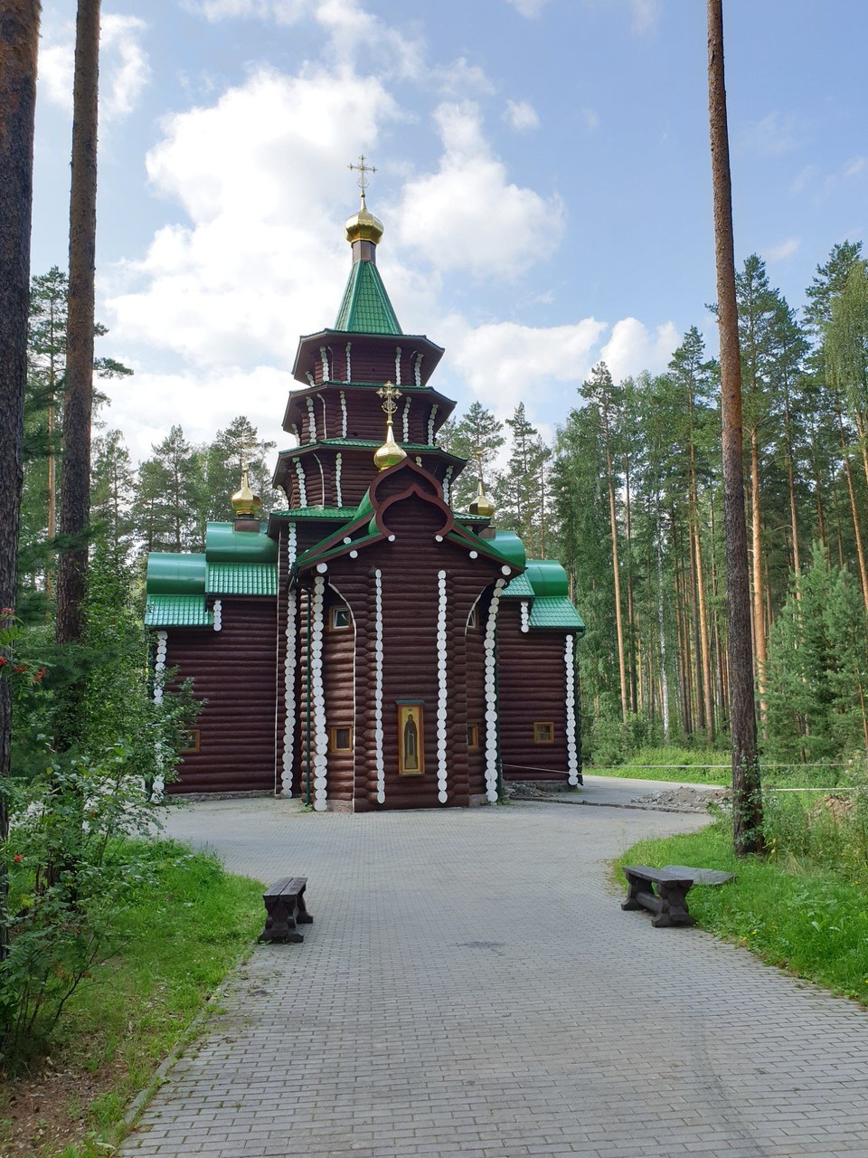 Russia - Yekaterinburg - One of the churches at the initial burial site