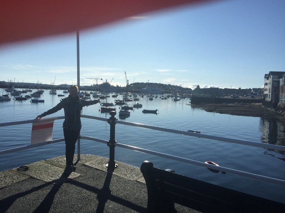  - United Kingdom, Falmouth - Falmouth. Our ship in the background. 