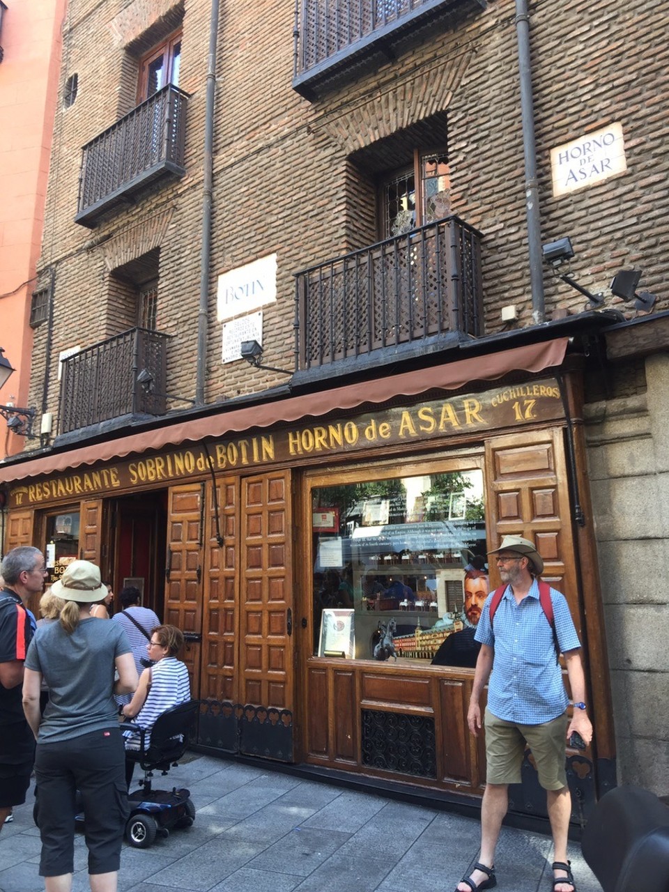 Spain - Madrid - Oldest restaurant in the world, Sobrino from 1725. It makes traditional pork dishes using a wood oven. 