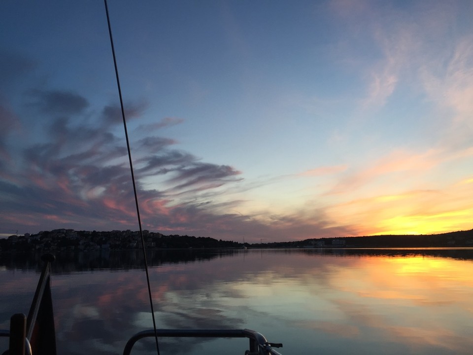 Kroatien - Rogoznica - Aussicht beim Blog schreiben