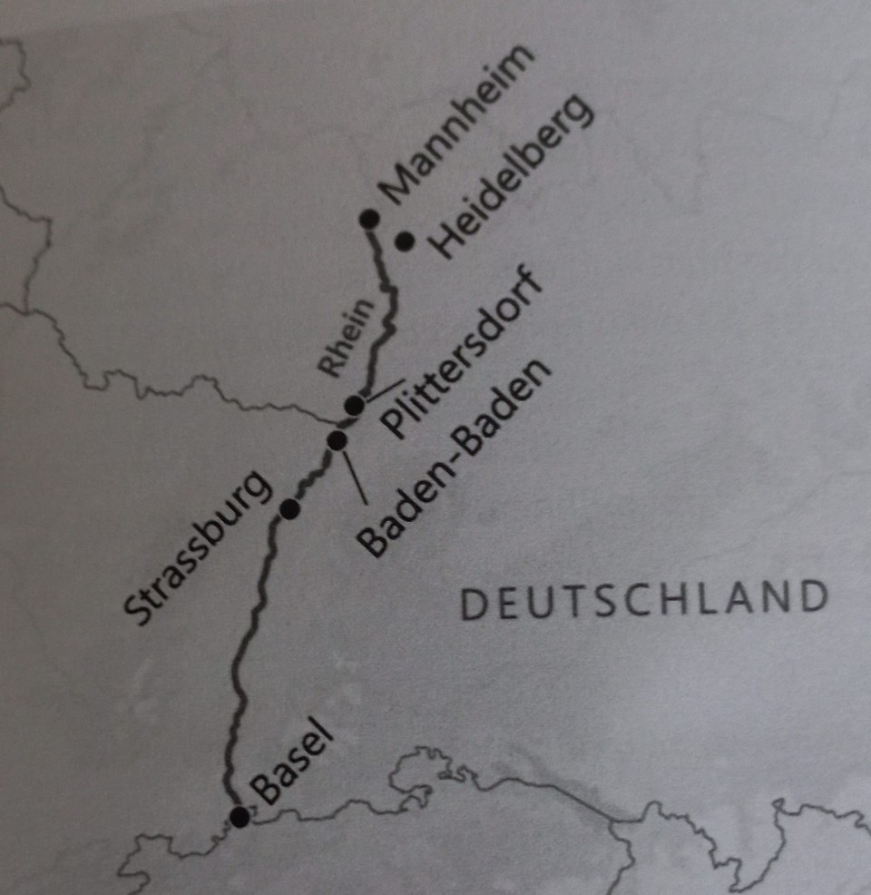 Schweiz - Basel - Die ursprüngliche Route