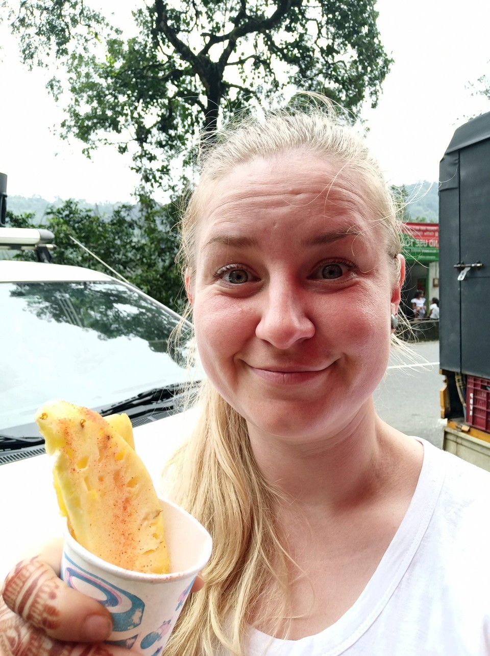 Indien - Suryanelli - Ananas mit Chili und Salz?! Wieder erwarten ganz lecker :D