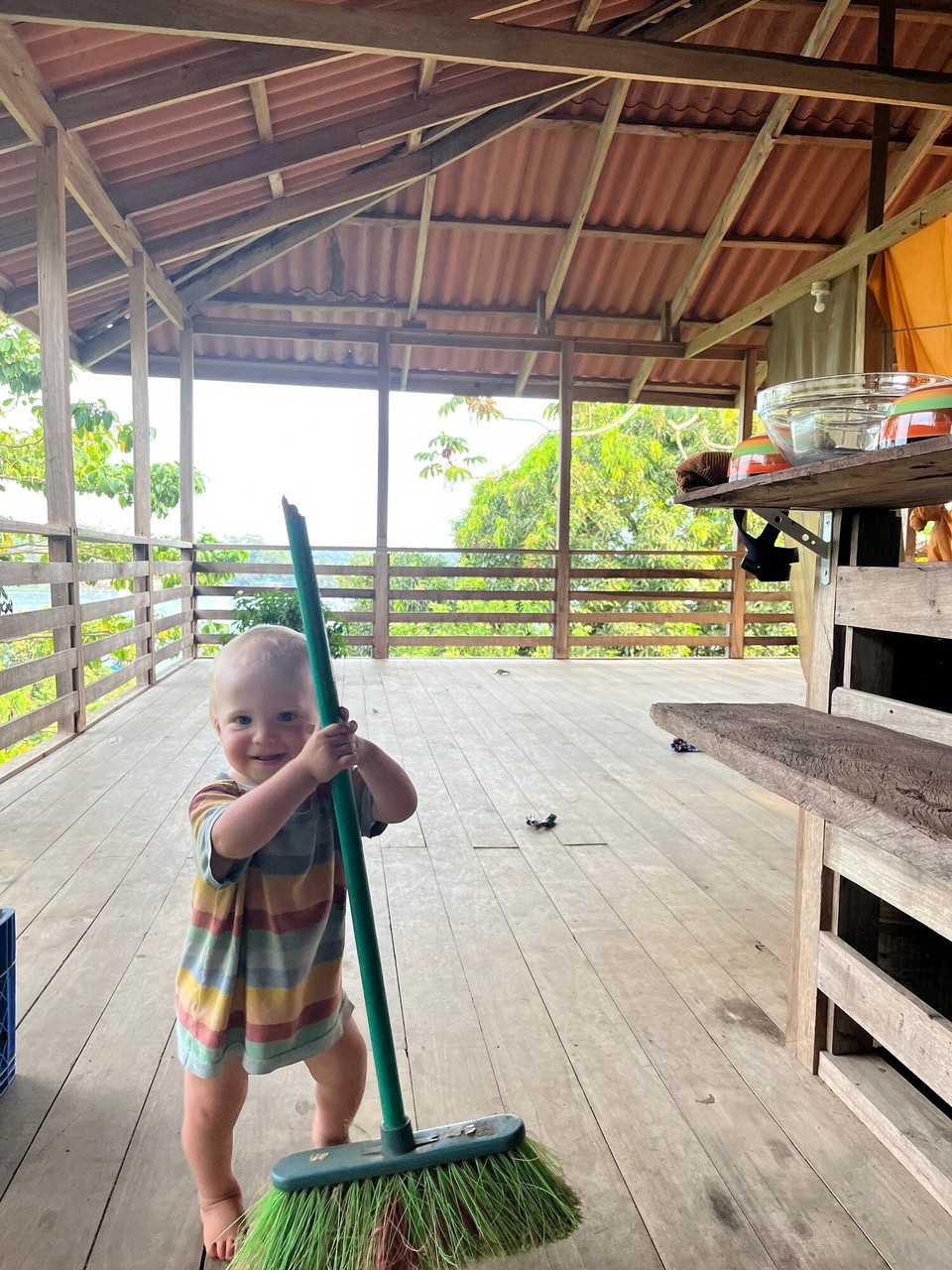 Panama - Bastimentos Island - Nochmal alles Saubermachen für die Geburtstagsparty!