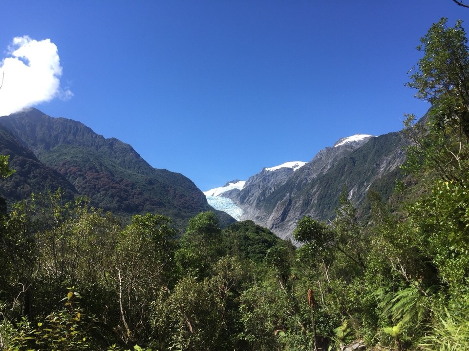 Neuseeland - Dingle Burn - Franz Josef Gletscher von der Ferne