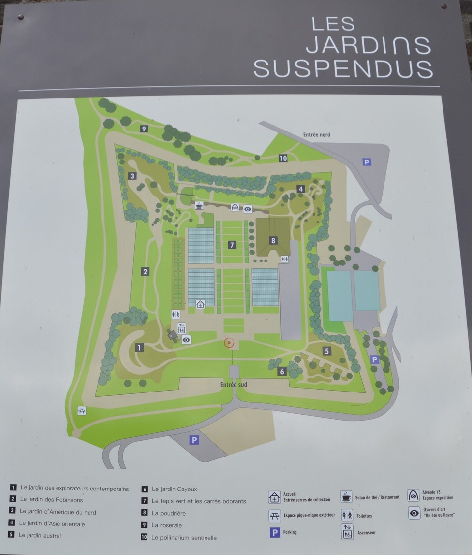 Frankreich - Le Havre - Jardins Suspendus Plang