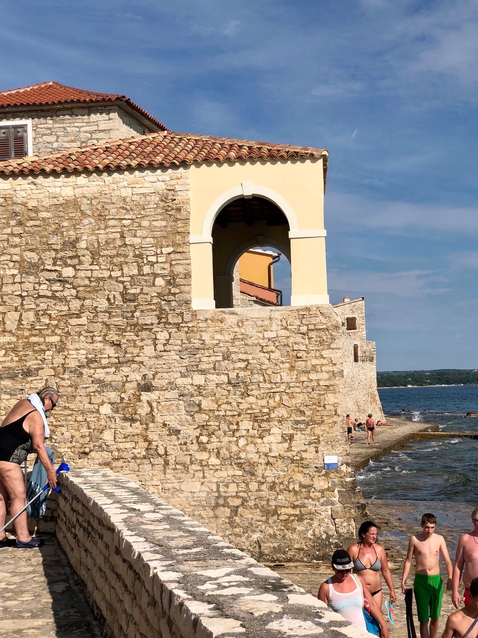 Kroatien - Novigrad - Stadtmauer Novigrad