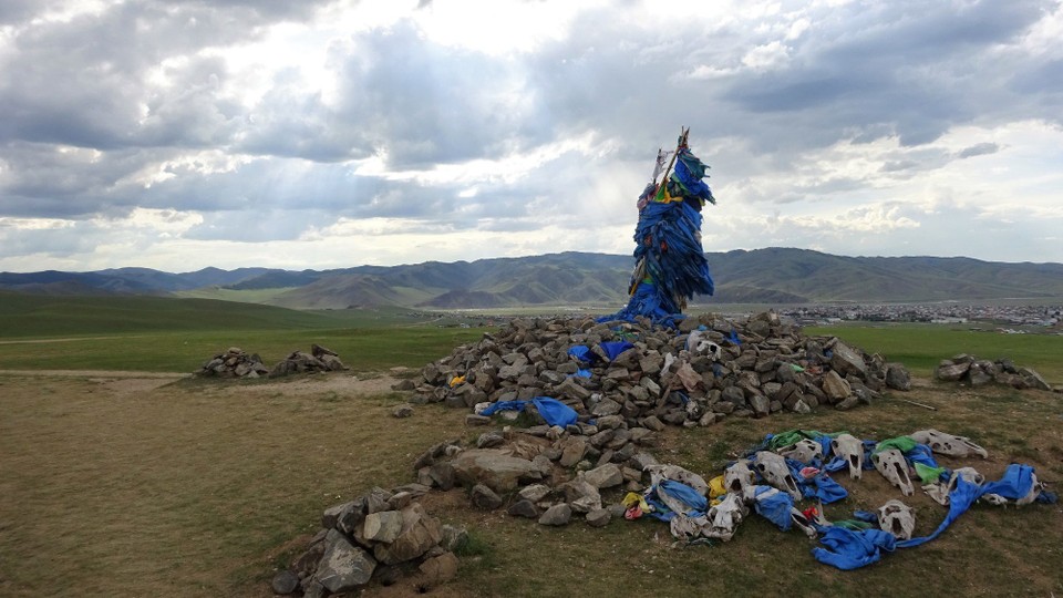 Mongolia - Kharkhorin - Kharkhorin monument