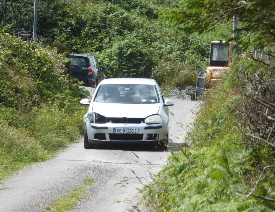 Ireland - Bere Island - This car typifies many of the vehicles on the island.  There is a blue van which we’re not sure how it’s grumpy owner keeps going.