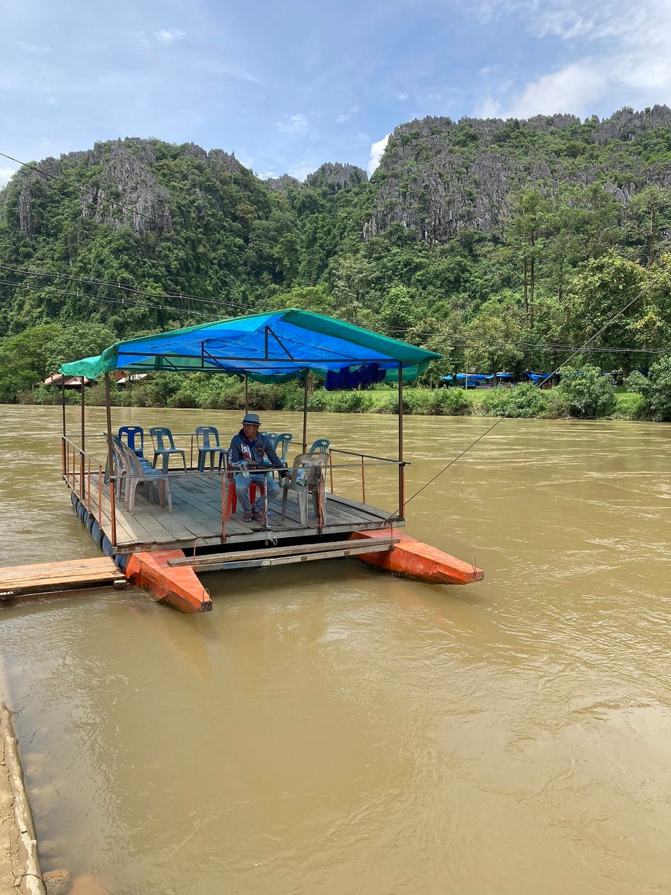 Laos - Vangvieng - Wir setzen über 🥳