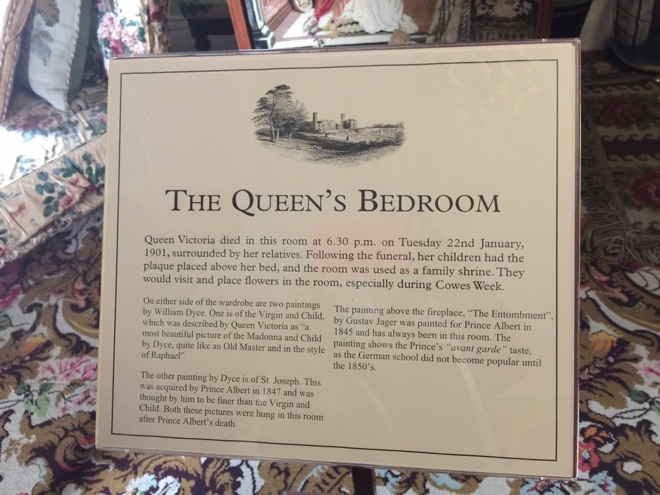  - United Kingdom, Cowes, Isle of Wight - Osborne House, Queen Victoria's bedroom.