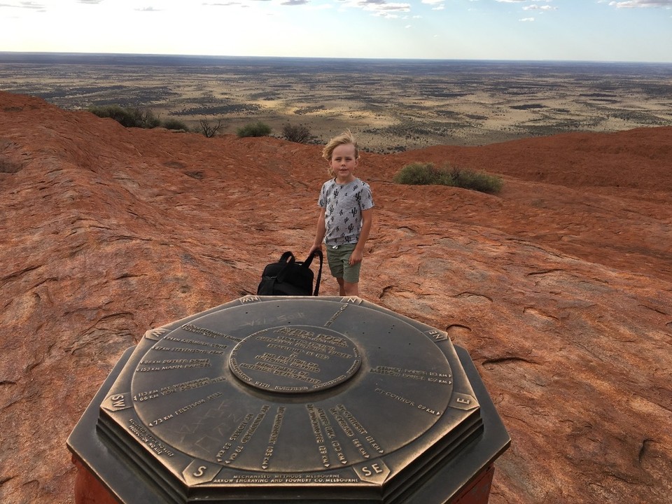 Australia - Yulara - Koby the legend made it up to the top 2 days in a row.