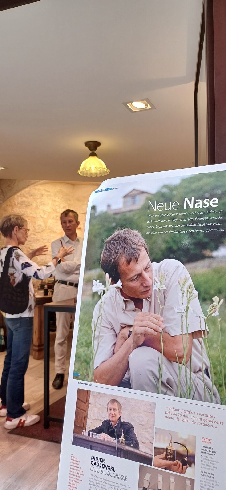 Frankreich - Grasse - Didier Gaglewski in seinem Laden, Parfumcreater