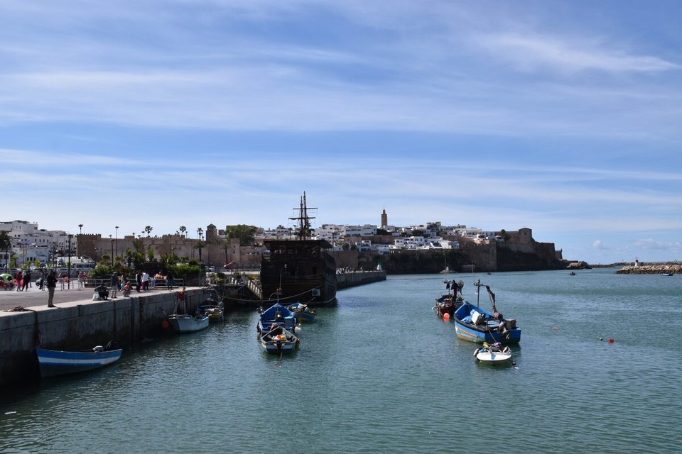 Marokko - Rabat - Mit einem Blick auf den Hafen wollen wir uns für heute verabschieden.