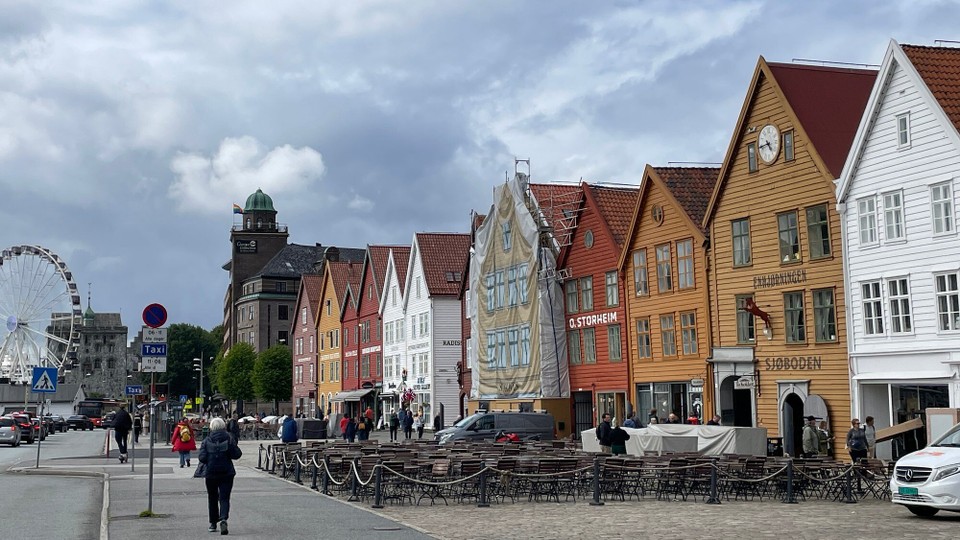 Norwegen - Bergen - Hansehäuser im Bryggeviertel