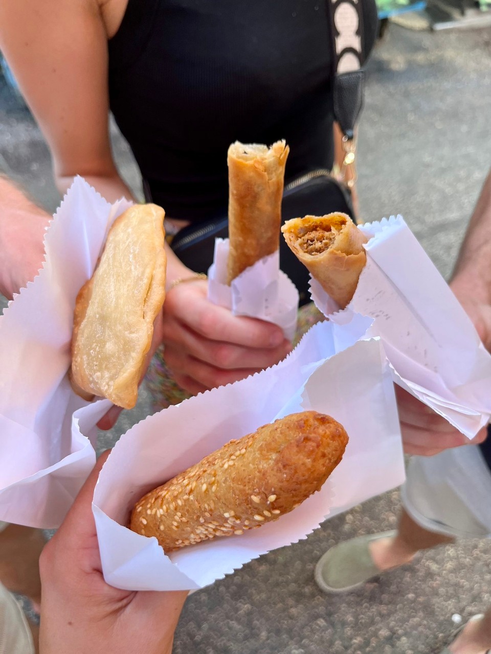 Israel -  - Gefüllte Teigtaschen mit Hummus, Champignons, Augberginen oder Fleisch!