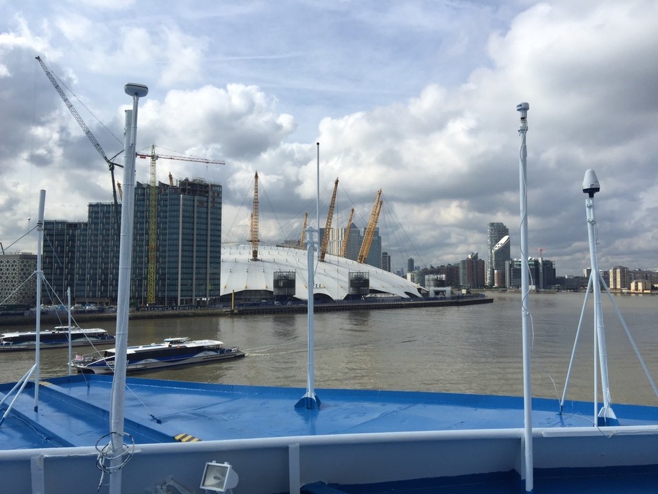  - United Kingdom, London, River Thames - Heading for London. Greenwich. 