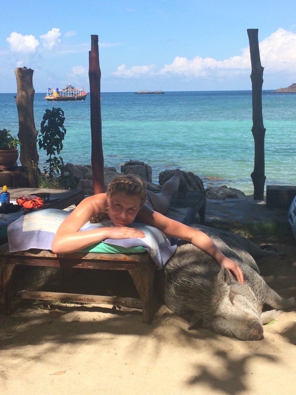 Thailand - Ko Phangan - Wir fühlen uns "sau" wohl hier ;)