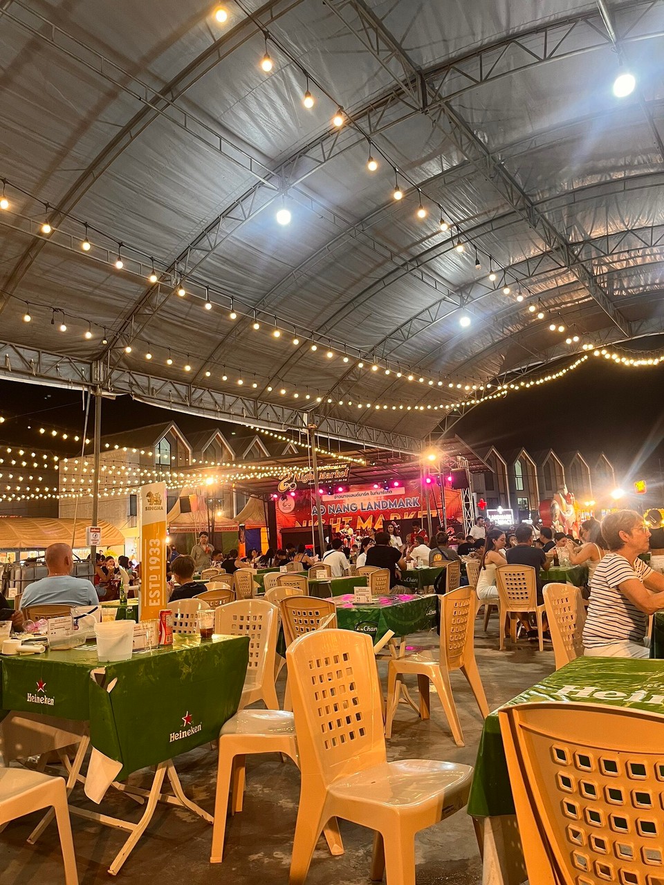 Thailand - Mueang Krabi - Night market for dinner and we were starving so we had chicken dippers, nachos and jacket potatoes and mac and cheese for dinner all to share. So good 