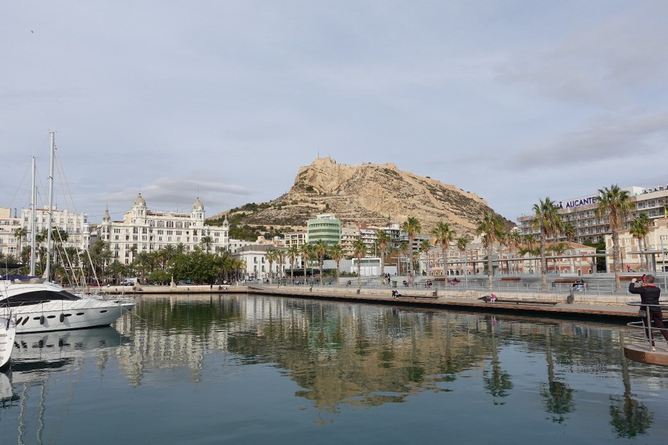 Spanien - Alicante - Hiwel mat Buerg Santa Barbara