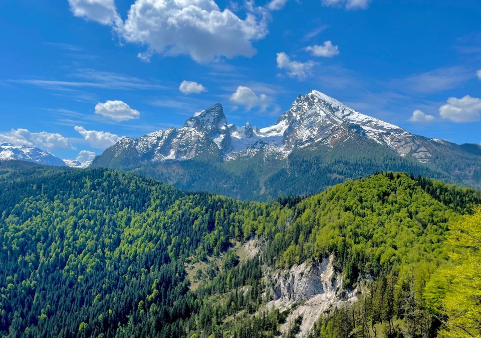 Deutschland - Ramsau bei Berchtesgaden - Blick auf den Watzmann (2713m)