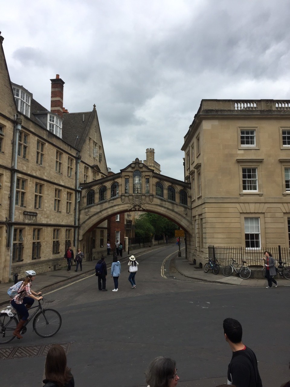 United Kingdom - Oxford - Hertford Bridge, often called "the Bridge of Sighs", is a skyway joining two parts of Hertford College over New College Lane in Oxford