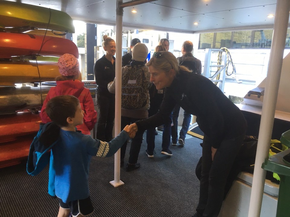 Neuseeland - Milford Sound - Abschied von der Crew (Kate).