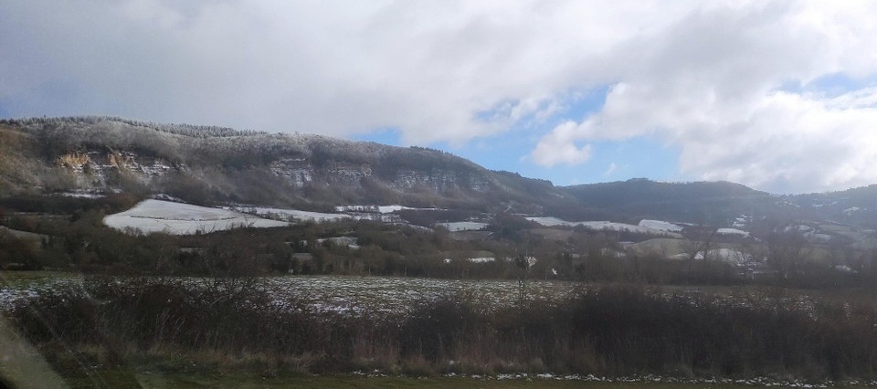 Frankreich - Banassac-Canilhac - etwas Winter