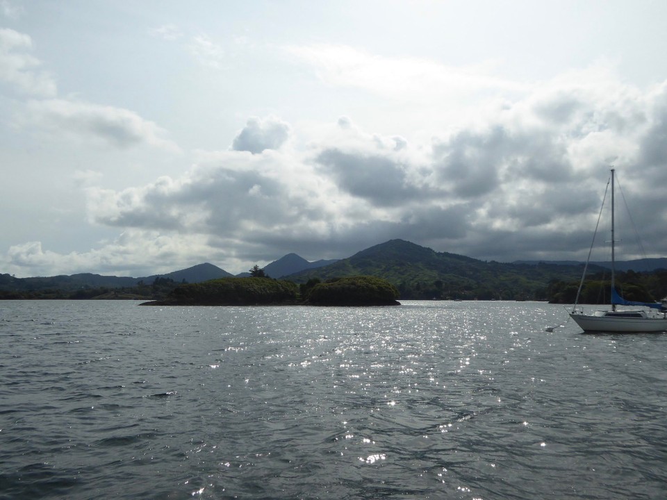 Ireland - Glengarriff - This is the last vestiges of sun we’ll see for a while.  Overnight it poured and poured with rain, and the wind howled around the ‘protected’ harbour. I feel the pilot book is prone to exaggerating ‘shelter’, but Kevin tells me it’s all relative.