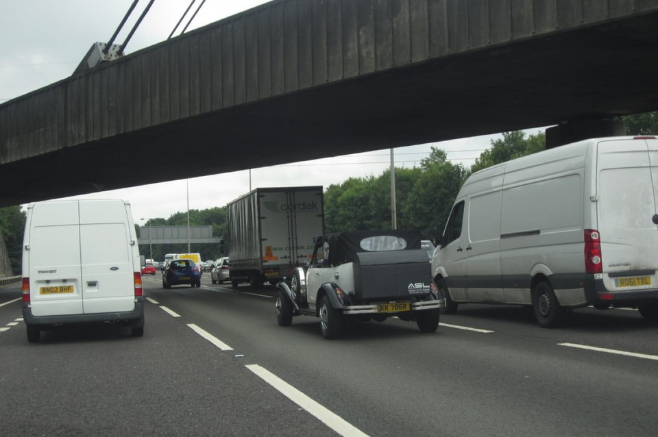 Vereinigtes Königreich - Margate - 6spurige Autobahn Richtung London! Es wollen wohl alle dahin!