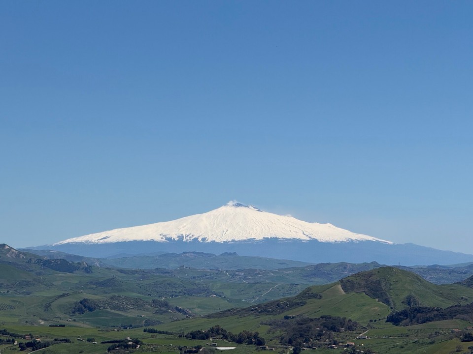 Italien - Enna - Ätna in Sicht 