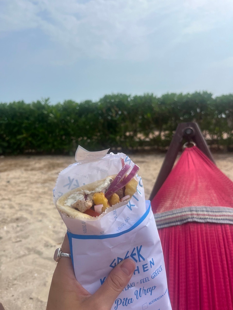 Vietnam - Phan Thiet - Ordered a Greek gyros for lunch, so nice 
